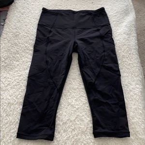 Black lulu biker leggings